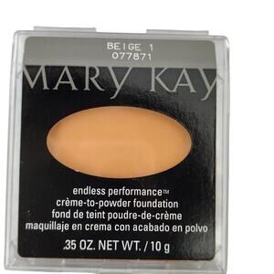 Mary Kay Beige 1 Color Endless Performance Cream to Powder Foundation 0.35oz NEW